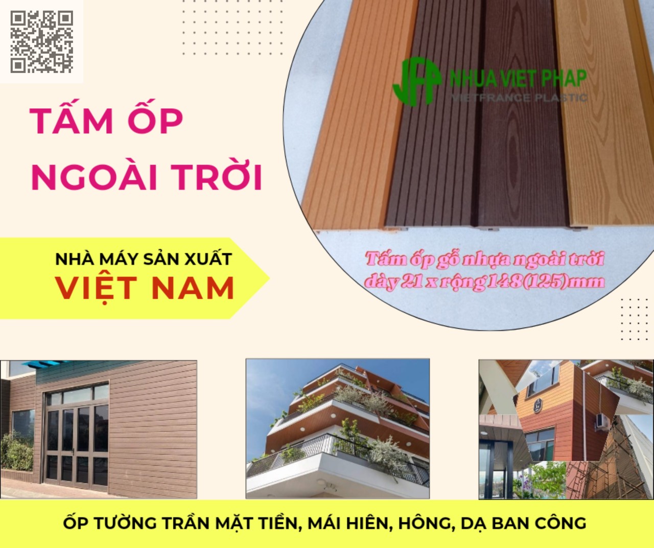 Gỗ nhựa sài gòn - Tấm ốp gỗ nhựa ngoài trời bền bỉ nhất