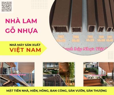 Báo giá thi công giàn lam hộp gỗ nhựa ngoài trời Pergola nhựa việt pháp 3x3x3m